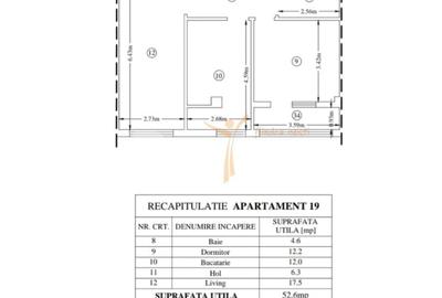 Apartament cu 2 camere în Miroslava