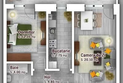 Apartament cu 2 camere decomandat în Theodor Pallady - 2