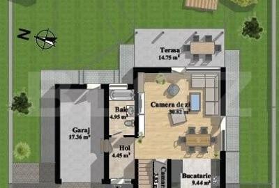 Casă individuală cu 4 camere cu Canalizare în Dezmir - 2