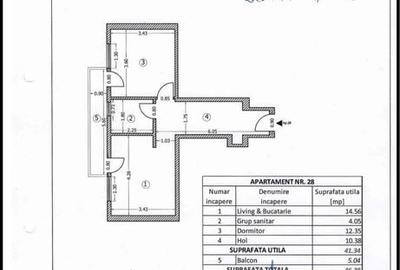 Apartament cu 2 camere semidecomandat în Central