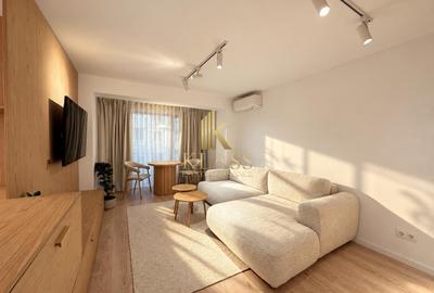 Apartament cu 2 camere semidecomandat, mobilat în Barbu Văcărescu