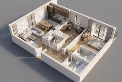 Apartament cu 3 camere semidecomandat în Ferdinand - 1