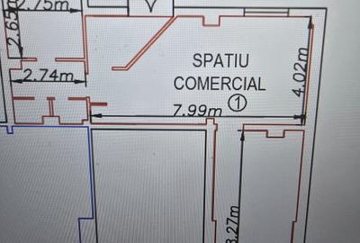 Spațiu comercial, de 70 mp, în 22 Decembrie