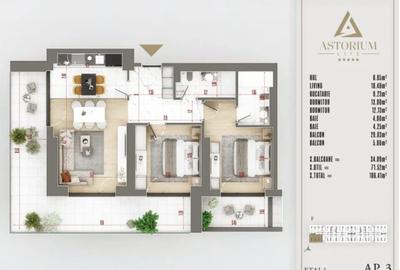 Apartament cu 3 camere decomandat în Theodor Pallady - 2