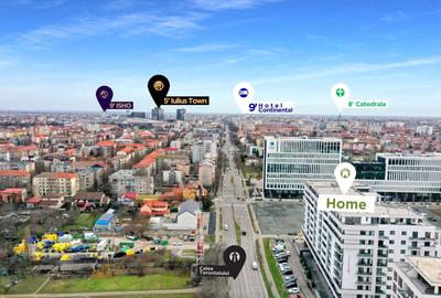 Apartament cu 3 camere semidecomandat, mobilat în Torontalului - 42