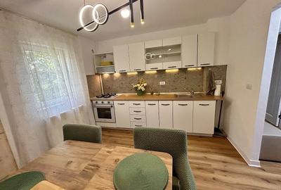 Apartament cu 2 camere semidecomandat, mobilat în Girocului