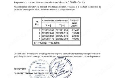 Teren de 429 mp, în Cernica