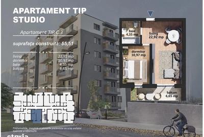Apartament cu 2 camere în Central