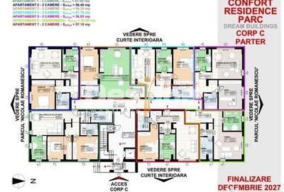 Apartament cu 2 camere decomandat în Central
