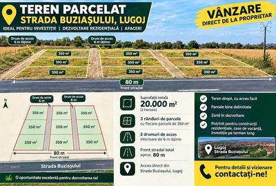 Teren de 350 mp, în Nord