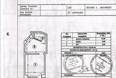 Spațiu comercial, de 25 mp, în Centrul Istoric