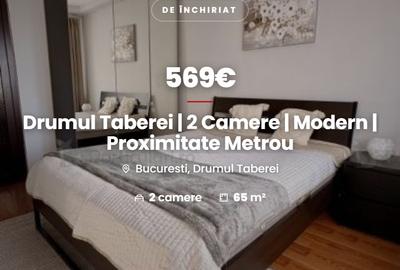 Apartament cu 2 camere circular, mobilat în Drumul Taberei