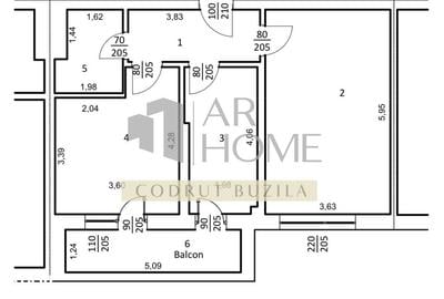 Apartament cu 2 camere în Albert - 8