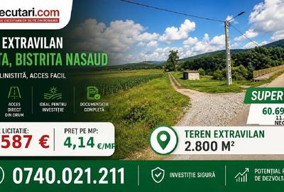 Teren extravilan de 2800 mp, în Sărata