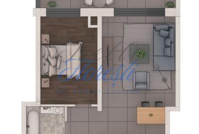 Apartament cu 2 camere în Florești