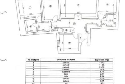Apartament cu 4 camere decomandat în Lujerului