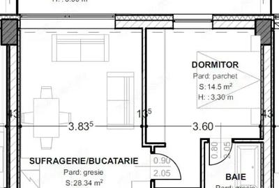 Apartament cu 2 camere semidecomandat în Central - 1