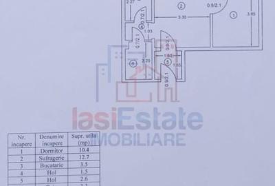 Apartament cu 2 camere semidecomandat în Podu Roș