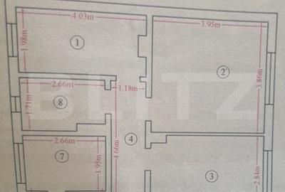 Apartament cu 3 camere decomandat, mobilat în Miroslava