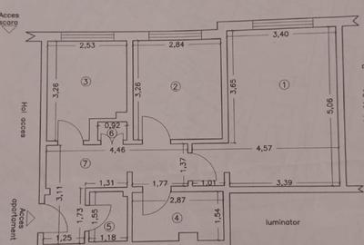 Apartament cu 2 camere decomandat în Inel II