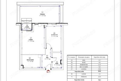 Apartament cu 2 camere semidecomandat în Torontalului - 1
