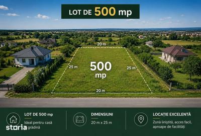 Teren de 1000 mp, în Bolintin-Deal - 2