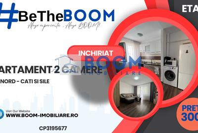 Apartament cu 2 camere, mobilat în Nord