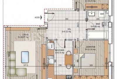 Apartament cu 3 camere decomandat în Theodor Pallady