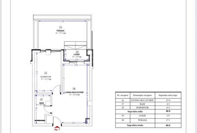 Apartament cu 2 camere semidecomandat în Torontalului