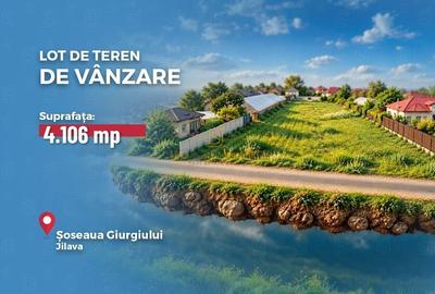 Teren Construcții intravilan de 4106 mp, în Jilava
