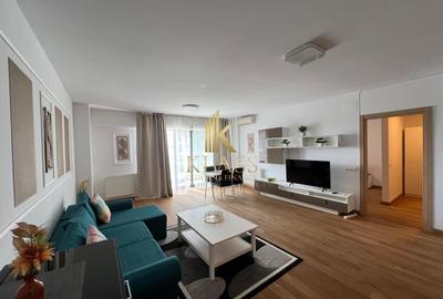 Apartament cu 2 camere semidecomandat, mobilat în Pipera