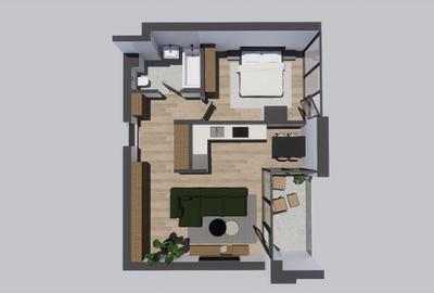 Apartament cu 2 camere decomandat în Central - 3
