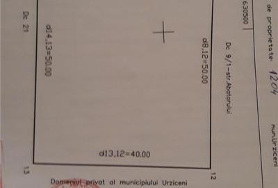 Teren de 2000 mp, în Central