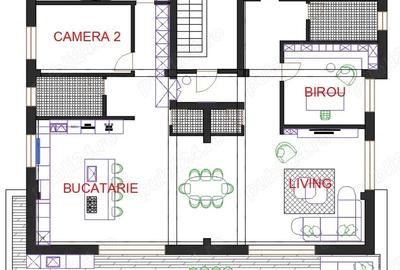 Apartament cu 3 camere decomandat în Central - 2