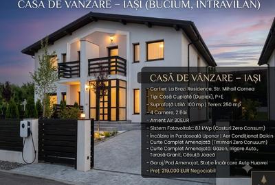 Duplex cu 4 camere cu Teren 250 Mp în Bucium