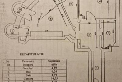 Apartament cu 2 camere decomandat, mobilat în Calea Victoriei