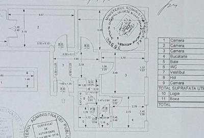 Apartament cu 3 camere în Central