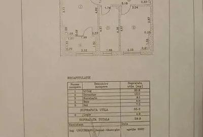 Apartament cu 2 camere decomandat în Uverturii