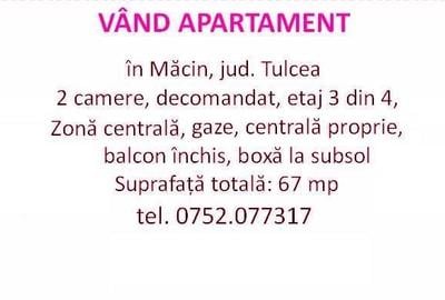 Apartament cu 2 camere decomandat în Central