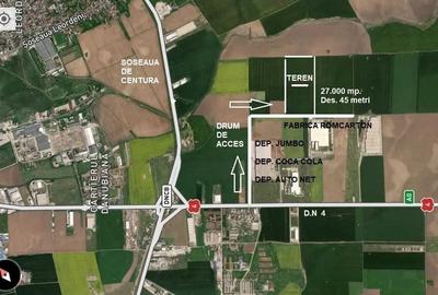 Teren de 18000 mp, în Exterior Vest