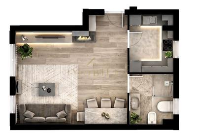 Apartament cu 2 camere în Florești