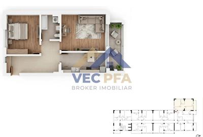 Apartament cu 2 camere decomandat în Berceni