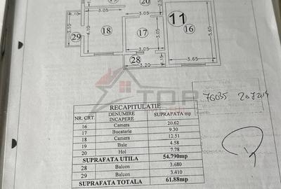 Apartament cu 2 camere decomandat în Ciurea