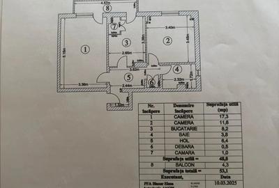 Apartament cu 2 camere decomandat în Mazepa 2