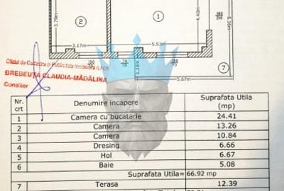 Apartament cu 3 camere semidecomandat, mobilat în Roșu - 28