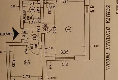 Apartament cu 2 camere decomandat în Central - 3