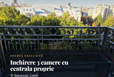 Apartament cu 3 camere decomandat, mobilat în Unirii