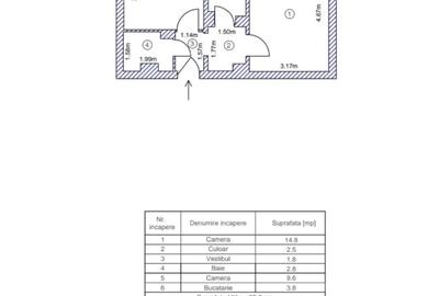 Apartament cu 2 camere decomandat în Lujerului - 13