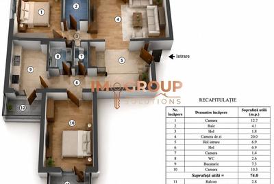 Apartament cu 3 camere în Dacia - 2