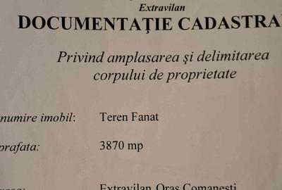 Teren de 3870 mp, în Coman